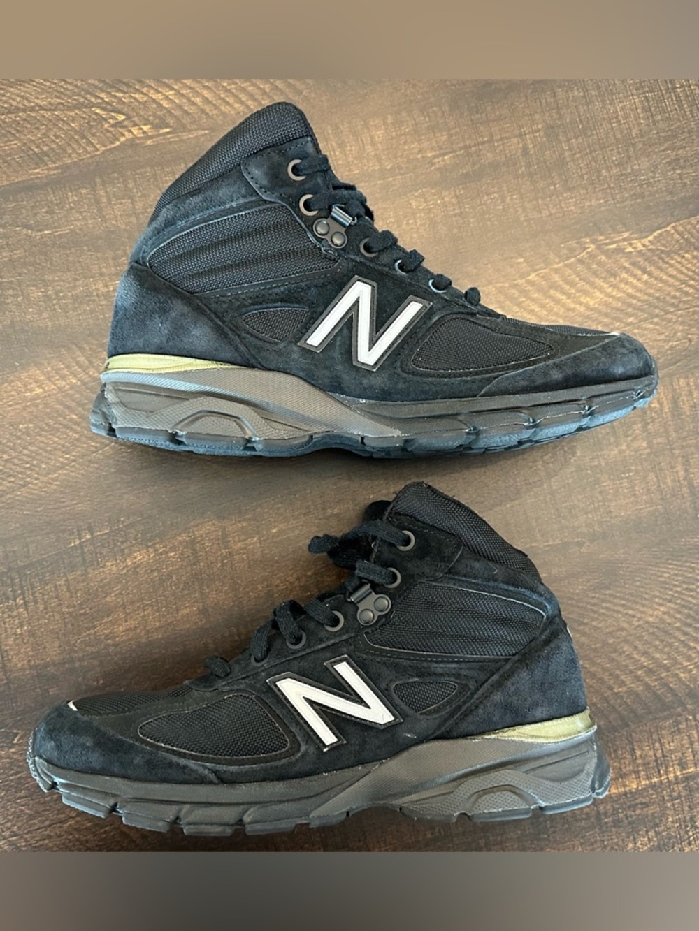 New Balance 990v4 Mid Made in USA Black Grey Size 8 Sneakers Shoes MO990BK4